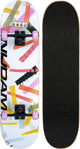 Nijdam klassisches Skateboard – High Time – rosa weiß