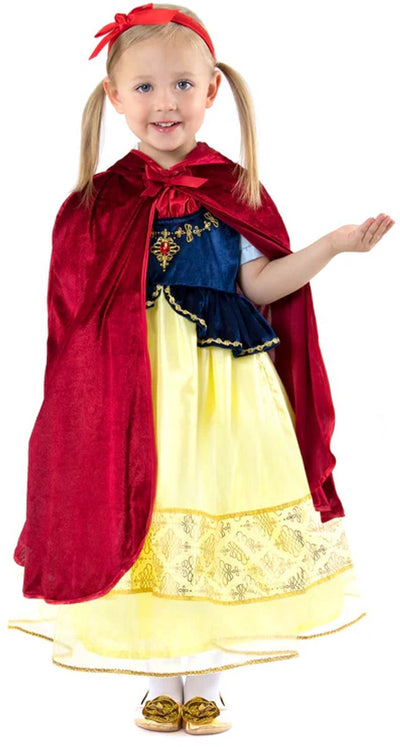 Kleine Abenteuer - roter Umhang mit Kapuze - Größe L XL (5-9 Jahre)