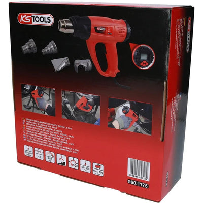 KS-Werkzeuge Hot Air Blower Set LCD KS-Werkzeuge, 5-teilig, Digita
