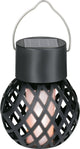 Grundig Solar-Gartenbeleuchtung – Gartenlampe mit flackerndem LED-Licht – kabellose Tischlampe mit Flammeneffekt – IP44 wetterfest – ø7 x 12,5 cm