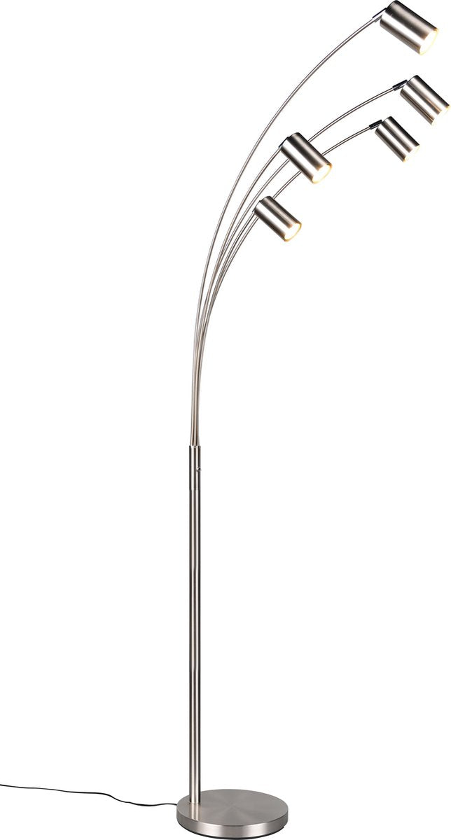 Trio Marley - Stehleuchte - Nickel matt - exkl. 5x gu10 4,5w -