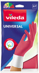Vileda Universal - Haushaltshandschuhe - Größe S - 1 Paar - Rosa - Baumwollfutter - 100 % Naturkautschuk
