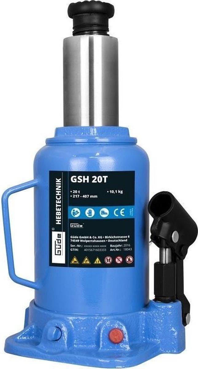 Güde hydraulischer Flaschenheber GSH 20 Tonnen