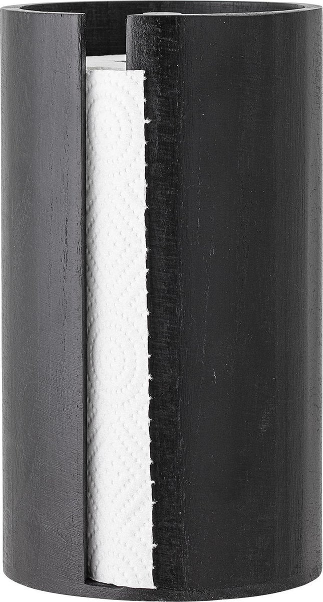 Bloomingville Celian Küchenrollenhalter – Schwarz – Holz