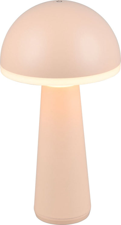 Rl lebe dein Licht Reality Fungo - Tischlampe - Sand - inkl. 1x SMD 2W - Lichtfarbe einstellbar - stufenlos dimmbar - wiederaufladbar - kabellos - Außenbeleuchtung - IP54