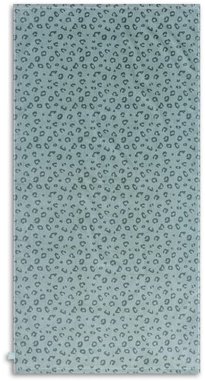 Leopard | Grüner Baumwolltuch 135 x 65 cm