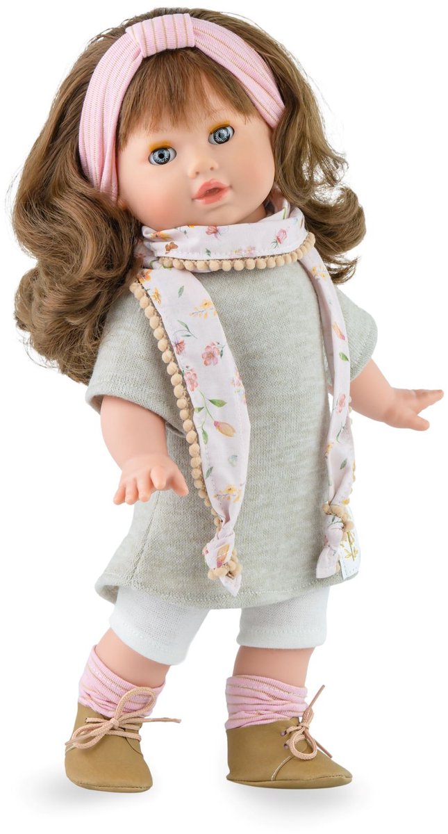 Marina Pau Marina – Pau Modepuppe Tina Fleur mit Koffer – 42 cm – buntes Spielzeug.