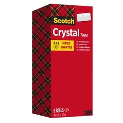 Klebeband Kristall transparent 8 Stück