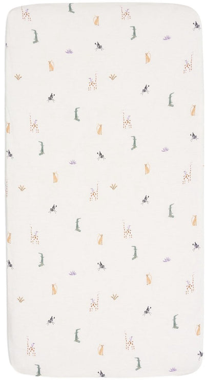 Jollein Baby - Spannbettlaken Jersey 70 75x140 150cm - Babybett - weiche Baumwolle - Jungle Jambo