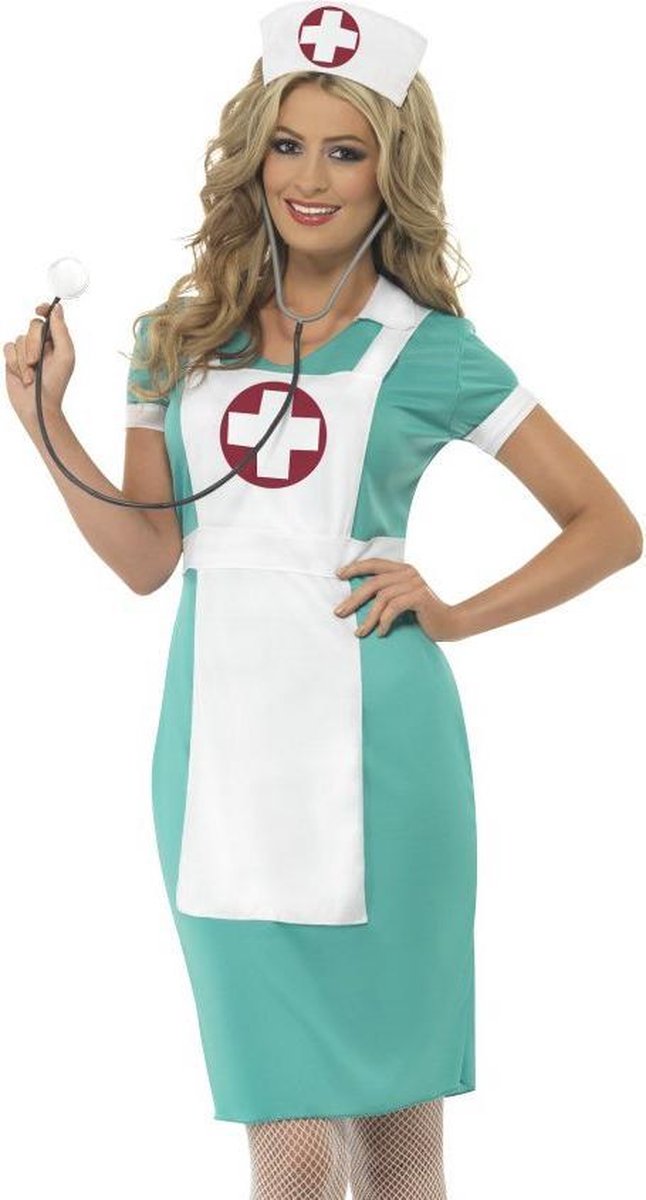 Smiffys Krankenschwesterkostüm - Krankenschwesteranzug - Größe M - 40-42