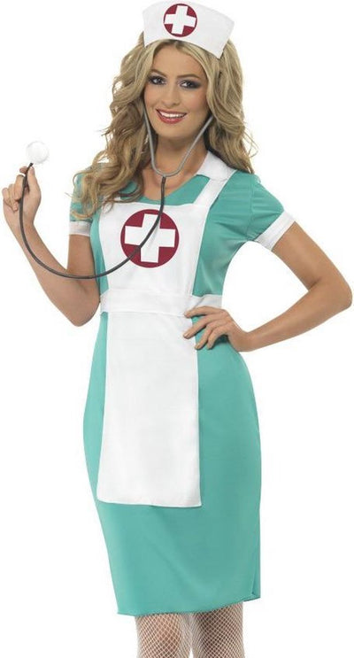 Smiffys Krankenschwesterkostüm - Krankenschwesteranzug - Größe M - 40-42