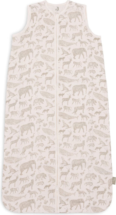 Jollein Baby Sommerschlafsack hydrophile 90cm Tiere - olivgrün