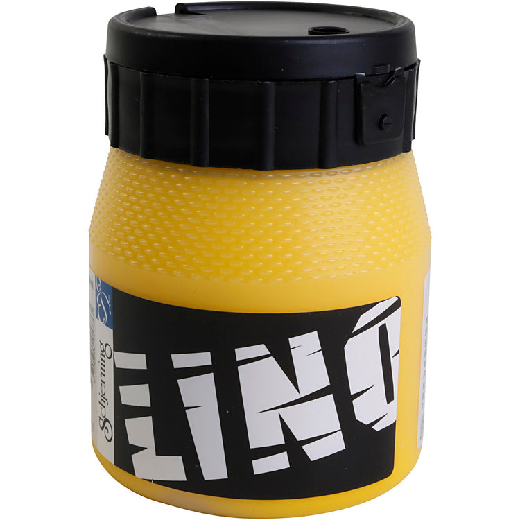 Kreativfirma Linoleum Farbe Gelb, 250 ml
