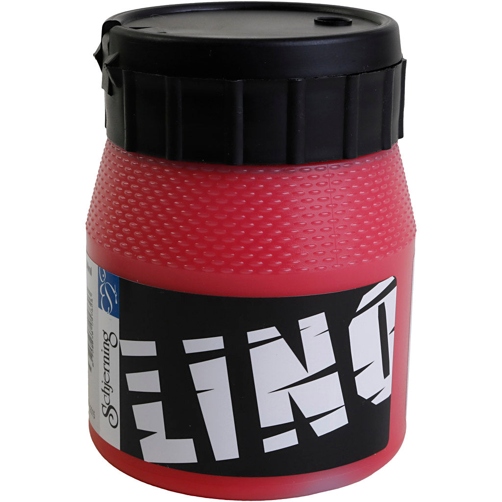 Kreativfirma Linoleum Farbe Rot, 250 ml