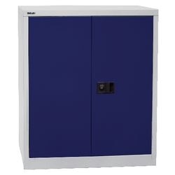 Flügeltürenschrank Bisley 2 Türen Metall 914x400x1000mm hellgrau blau