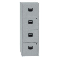 Bisley Hängeregistraturkommode mit 4 Schubladen silber