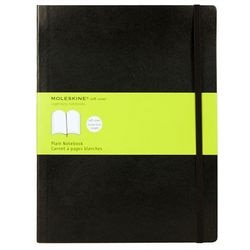 Notizbuch Moleskine XL Blank Softcover schwarz