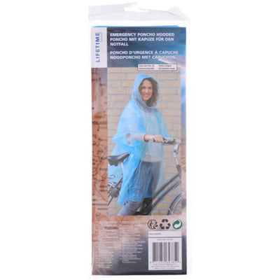 Lebensdauer lebenslanger Einweg -Regenponcho