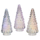 Decoris Statue Weihnachtsbaum Glas schillernd 23cm