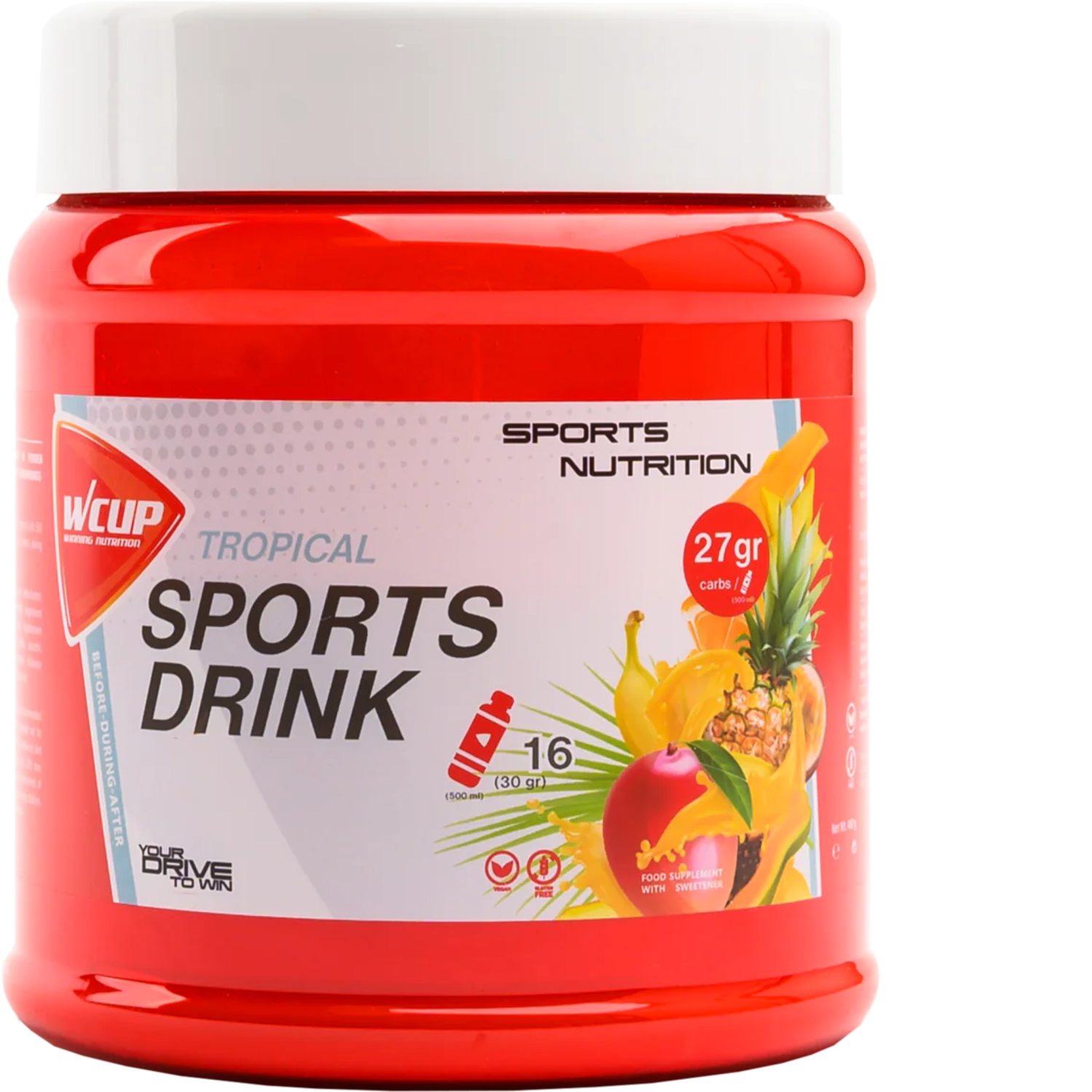WCUP - Sportgetränk Tropische 480 Gramm
