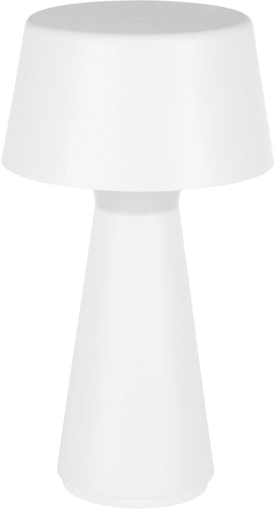 Eglo Scorrano Tischleuchte – Touchdimmer – kabellos – 29 cm – weiß – verstellbares weißes Licht – wiederaufladbar – für drinnen und draußen