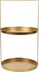Gemütlicher trendiger Etageren-Servierturm - Gold - ø 25 cm - 2-stöckig
