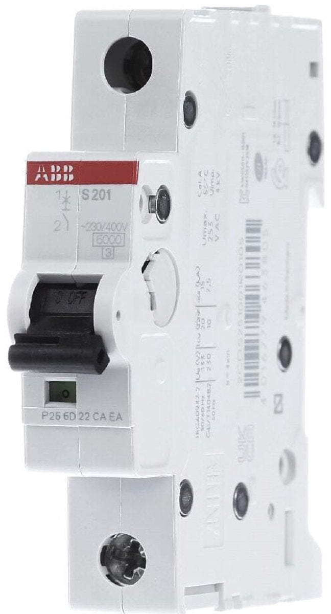Busch-Jaeger ABB Installationsschutzschalter 1-polig 40a - S201-B40 - Typ B
