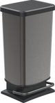 Rotho Paso Treteimer – Abfalleimer 40 l – BPA-frei – Graphit