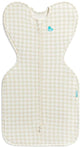 Love to dream™ Babyschlafsack swaddle up™ – Pucken – Baby 3–6 Monate – 6–8,5 kg – ganzjährig – 1,0 Tog – Hahnentrittmuster