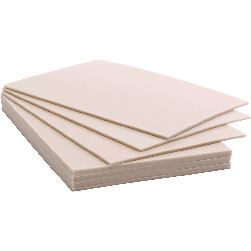 Creativ Company Linolplatte weich, Größe 15x20 cm, Stärke 3 mm, 10 Stück 1 Karton