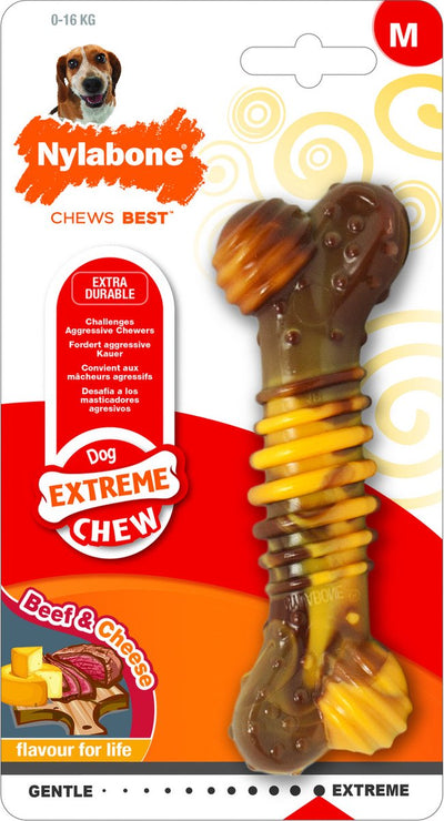 Nylabone extreme – Kauknochentextur – Rind und Käse – Größe M bis 16 kg