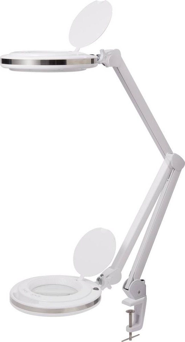 Toolcraft to-7567479 730 lm 127 mm (5 Zoll) dimmbare LED-Lupenleuchte mit Klemme 8d 3-facher Vergrößerungsfaktor = 3,0 x 12,7