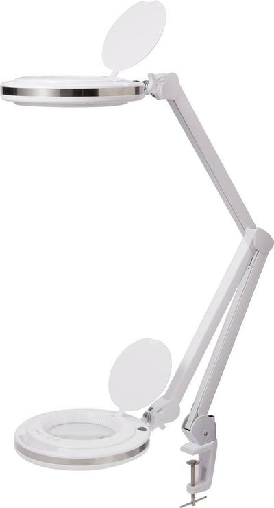 Toolcraft to-7567479 730 lm 127 mm (5 Zoll) dimmbare LED-Lupenleuchte mit Klemme 8d 3-facher Vergrößerungsfaktor = 3,0 x 12,7
