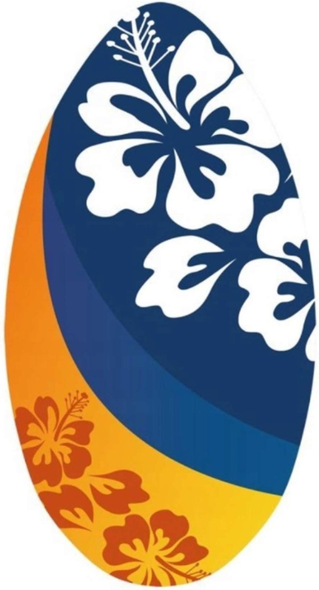 Sportx Skimboard Flower Orange Blue 100 cm