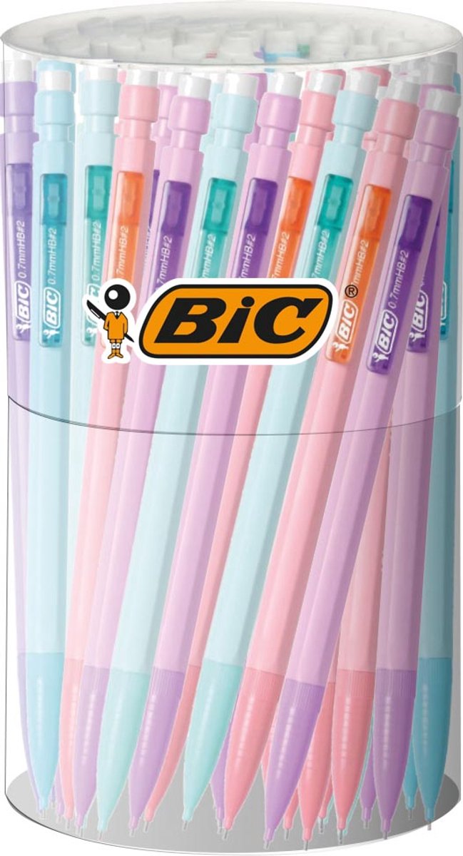 Bic matic – Druckbleistift – Pastell – Tubo mit 60 Stück – verschiedene Farben