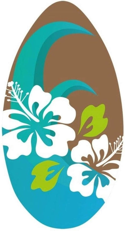 Sportx Skimboard Blumenblau braun 100 cm