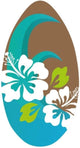 Sportx Skimboard Blumenblau braun 100 cm