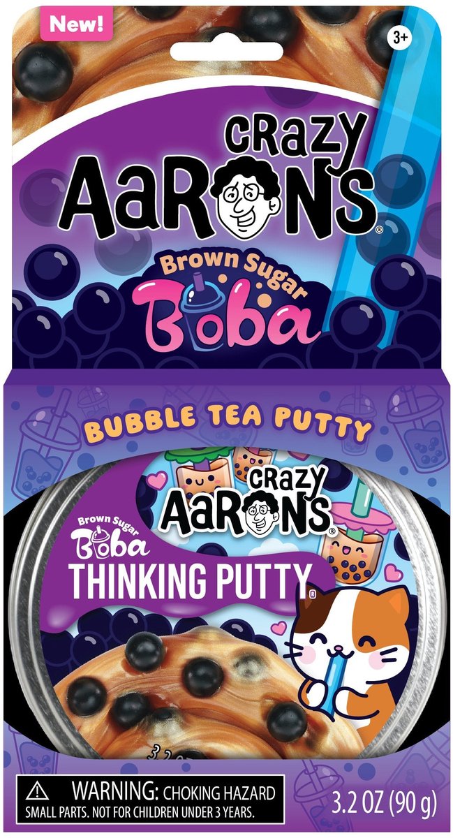 Crazy Aarons Tonspielzeug – Boba aus braunem Zucker – sensorisch.