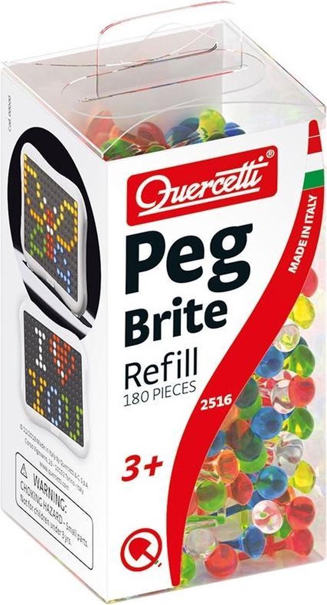 Quercetti -Nachfüllstifte mit Licht, 180dlg.