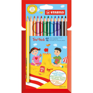 Stabilo -Trio dicker farbiger Bleistift - 12 Farben