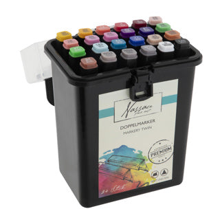 Duo Marker 24 Stück in Luxusbox