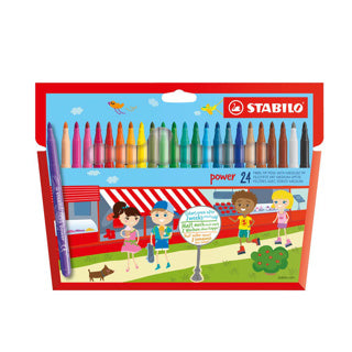 Stabilo Power Felt -Tip -Stift mit 24 Teilen