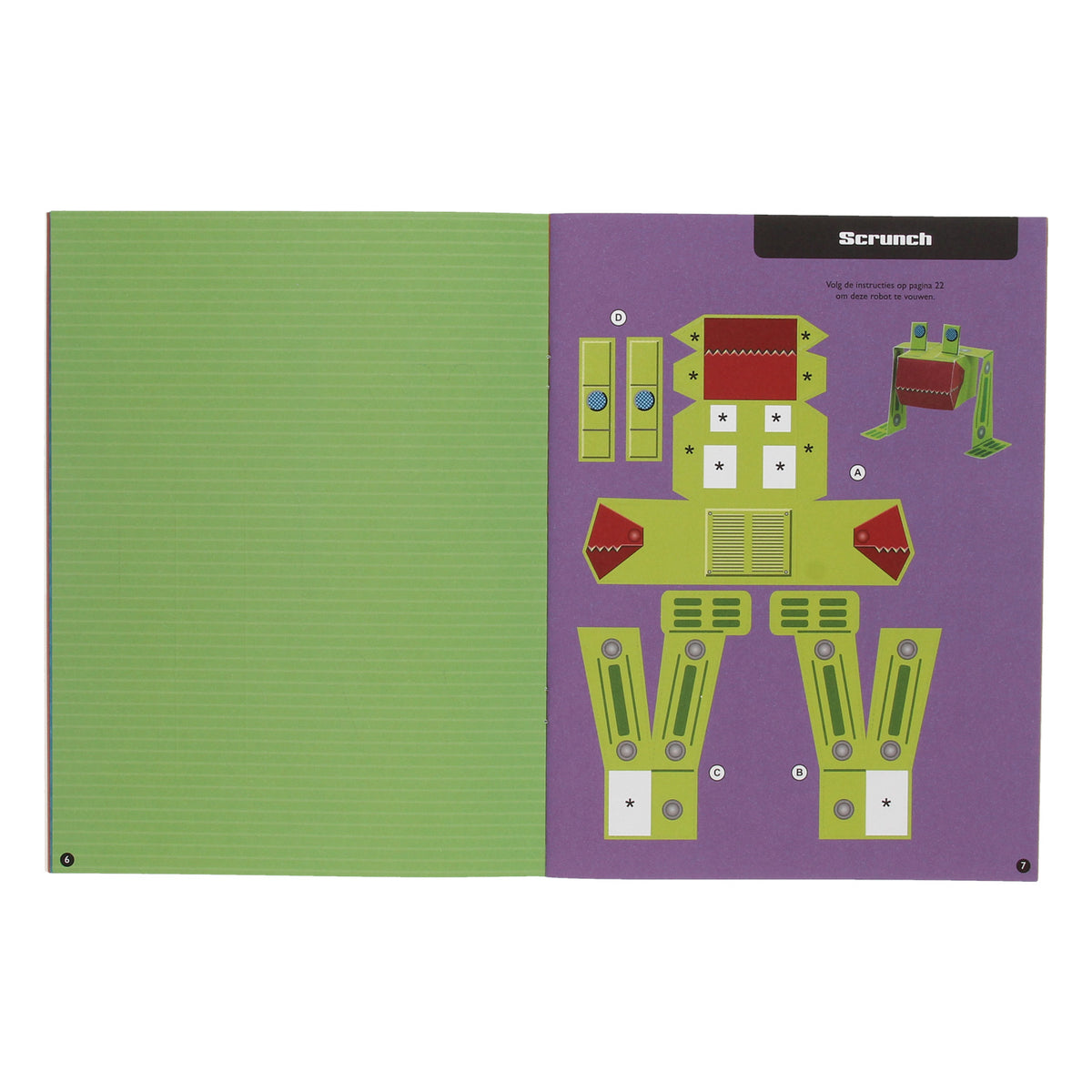 Papierspielzeug Bastelbuch Coole Roboter