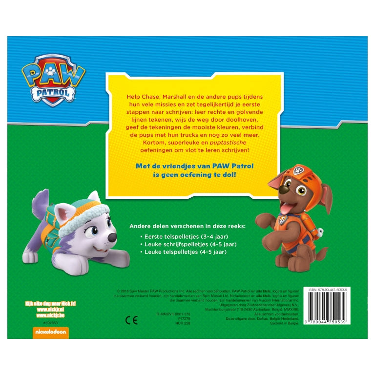 PAW Patrol Erstes Schreibspiel (3-4 Jahre)