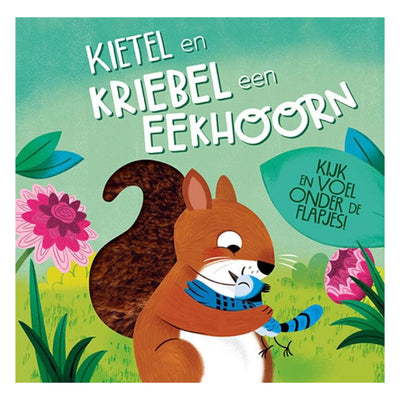 Laternenverleger kitzeln und kitzeln ein Eichhörnchen
