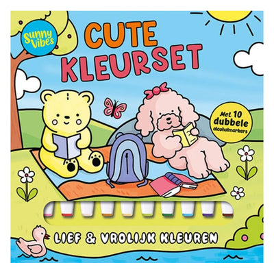Lantern Publishers Malbuch Sunny Vibes – süßes Malset