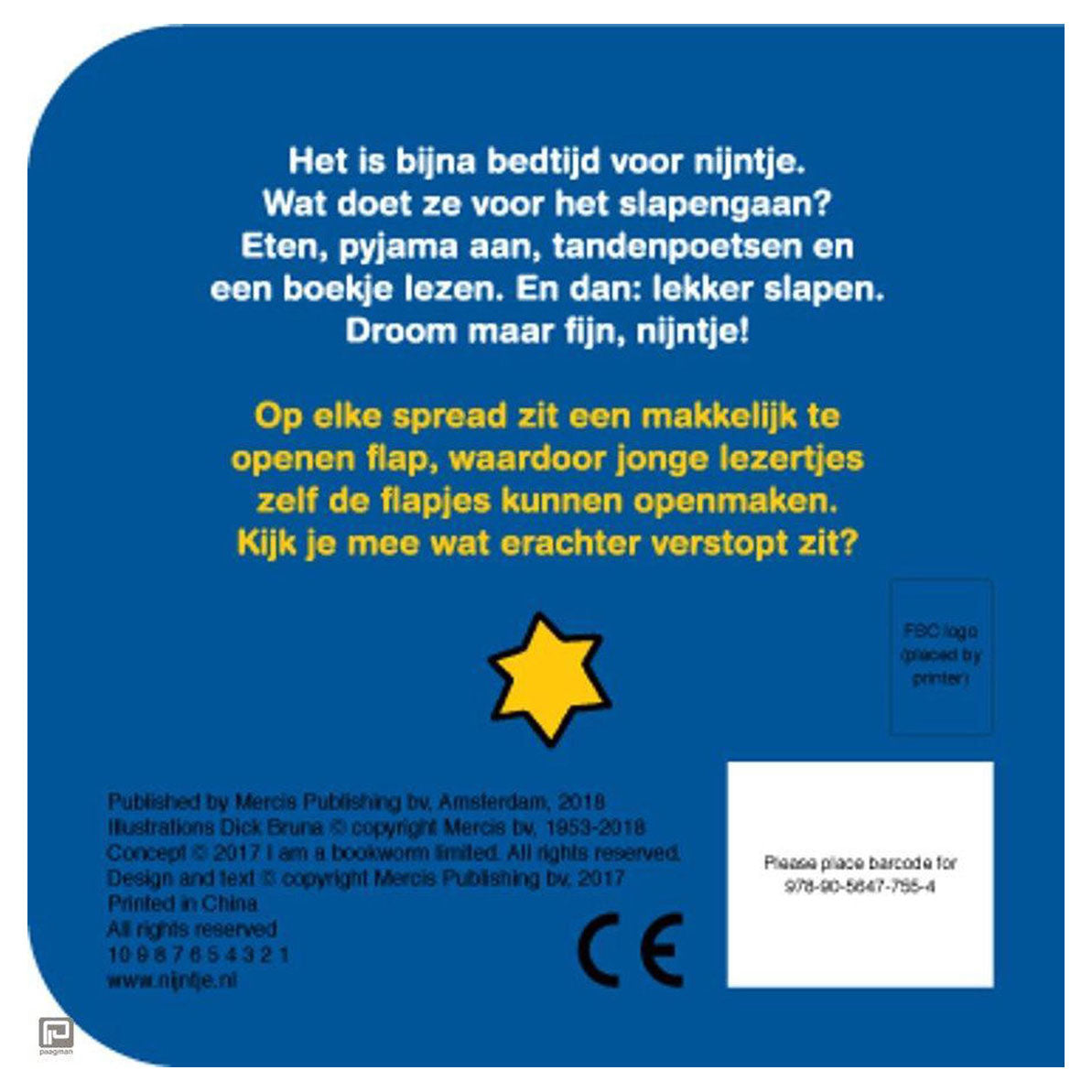 Central Book House Klappenbuch zum Zubettgehen mit Miffy