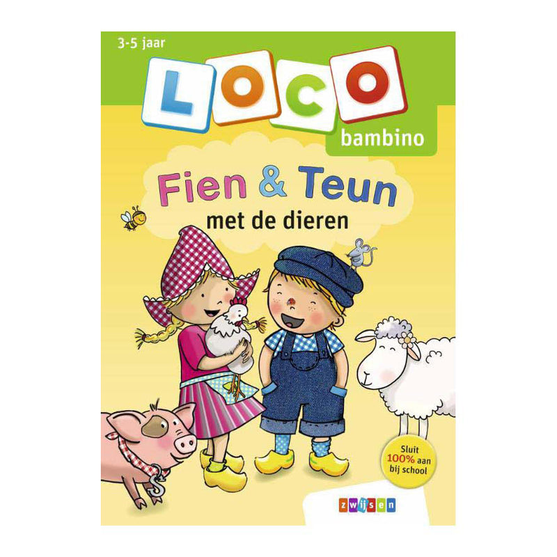 Loco -Übungsheft Fien und Teun mit den Tieren
