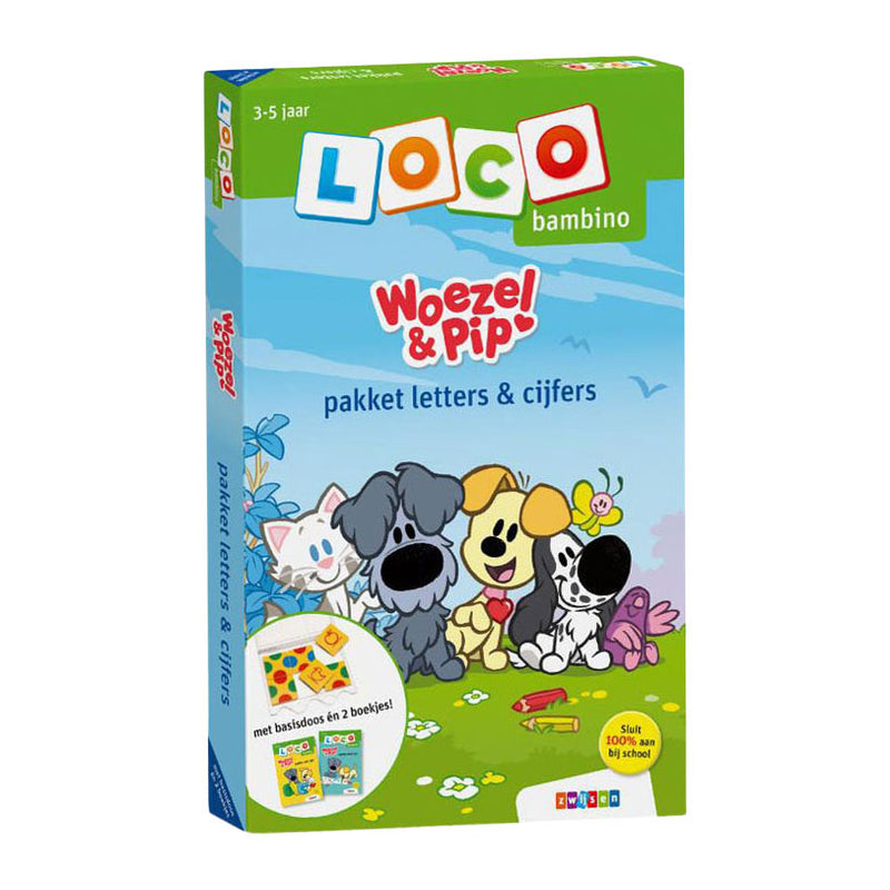 WPG-Verleger Loco Bambino Woezel Pip Paket Buchstaben Zahlen