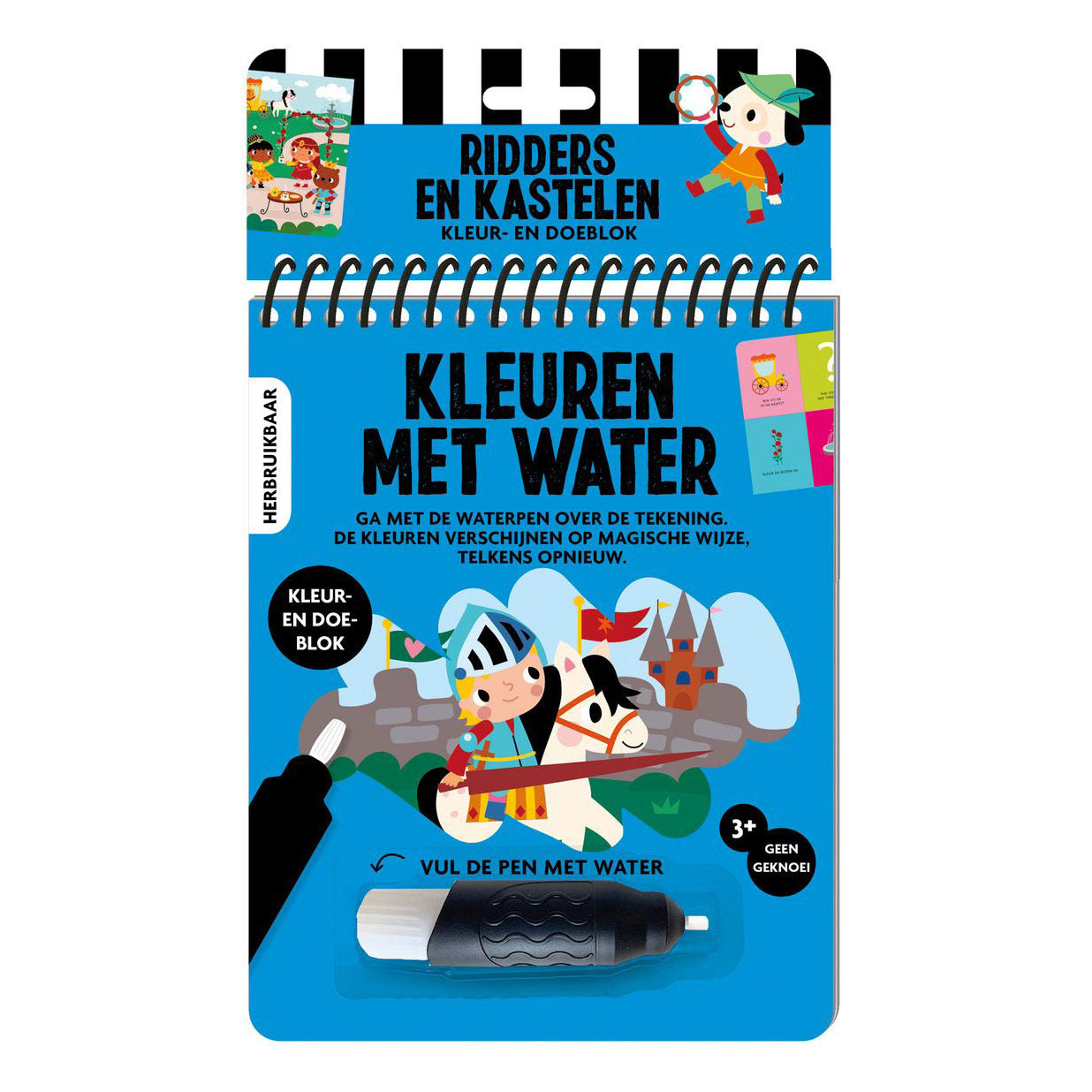 Malen mit Wasser - Ritter und Burgen